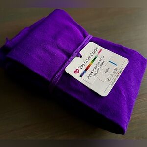 We Love Colors plus size footless tights in Violet